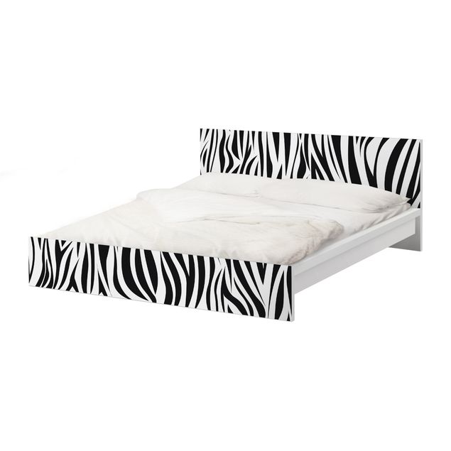 Papel autocolante para móveis Cama Malm IKEA Zebra Pattern