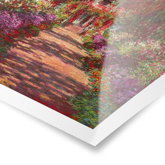 quadros de paisagens Claude Monet - Pathway In Monet's Garden At Giverny