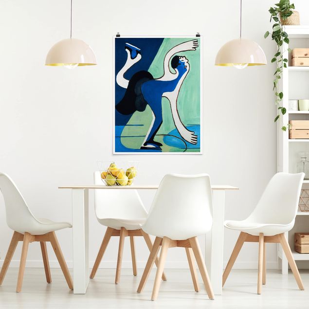 Posters quadros famosos Ernst Ludwig Kirchner - The Ice Skater