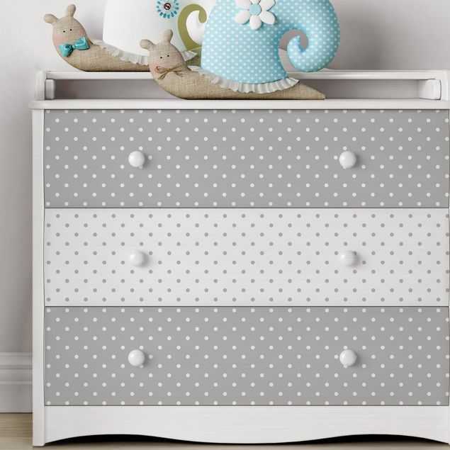 decoraçoes cozinha Dotted Pattern Set In Grey And White