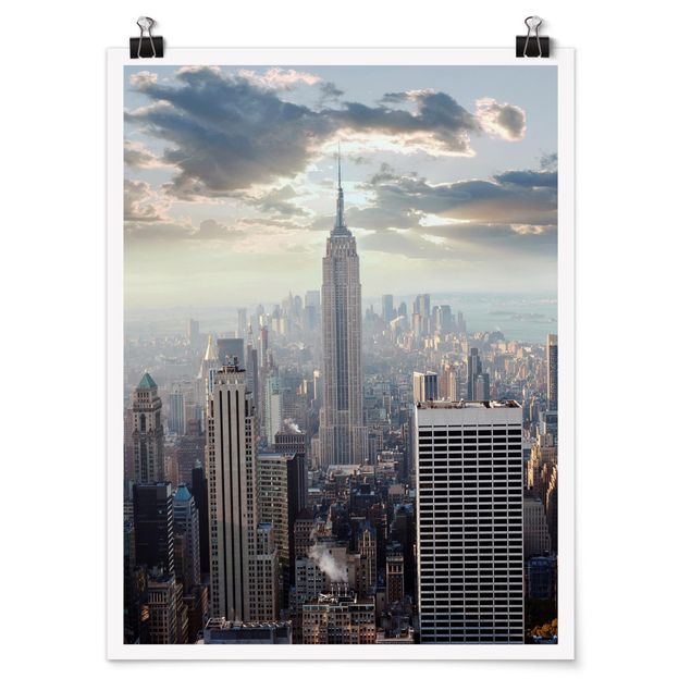 Posters cidades e paisagens urbanas Sunrise In New York