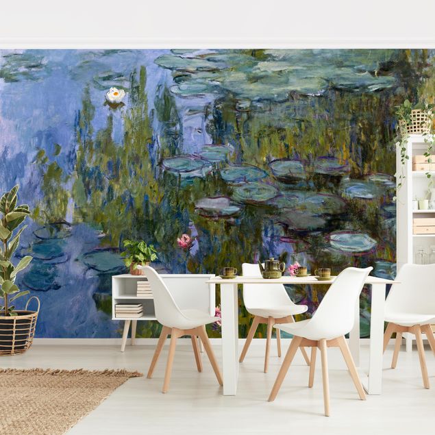 Papel de parede rosas Claude Monet - Water Lilies (Nympheas)