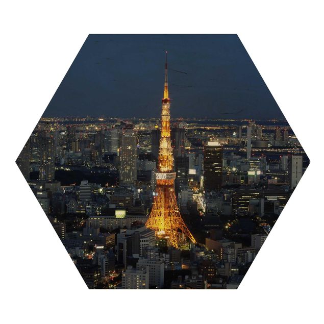 Quadros hexagonais Tokyo Tower
