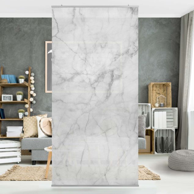 divisórias de espaços interiores Bianco Carrara