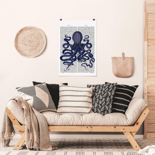 Posters frases Animal Reading - Octopus