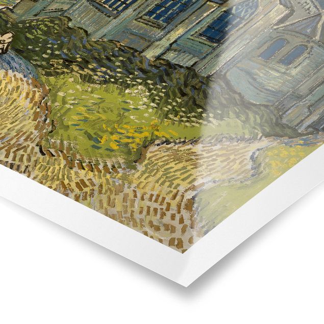 Posters quadros famosos Vincent van Gogh - The Church at Auvers