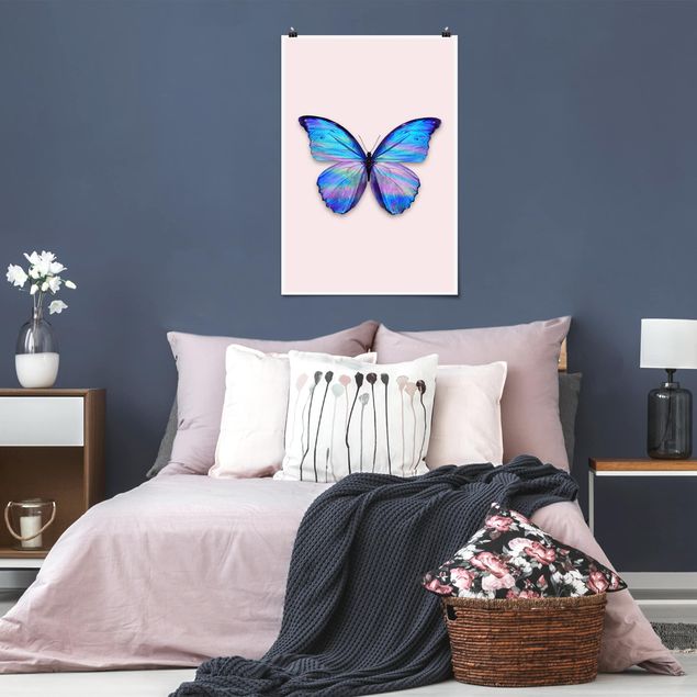 Quadros peixes Holographic Butterfly