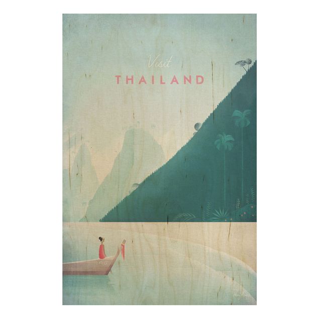 Quadros em madeira paisagens Travel Poster - Thailand