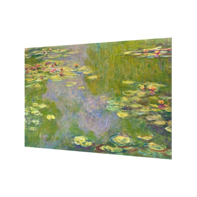 painéis antisalpicos Claude Monet - Green Water Lilies