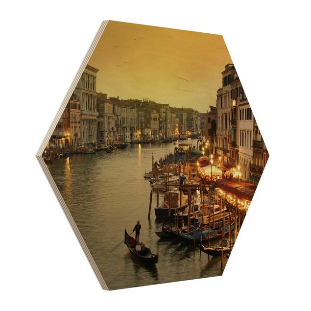 Quadros hexagonais Grand Canal Of Venice
