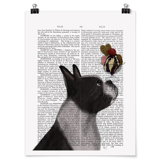 Posters frases Animal Reading - Terrier With Ice