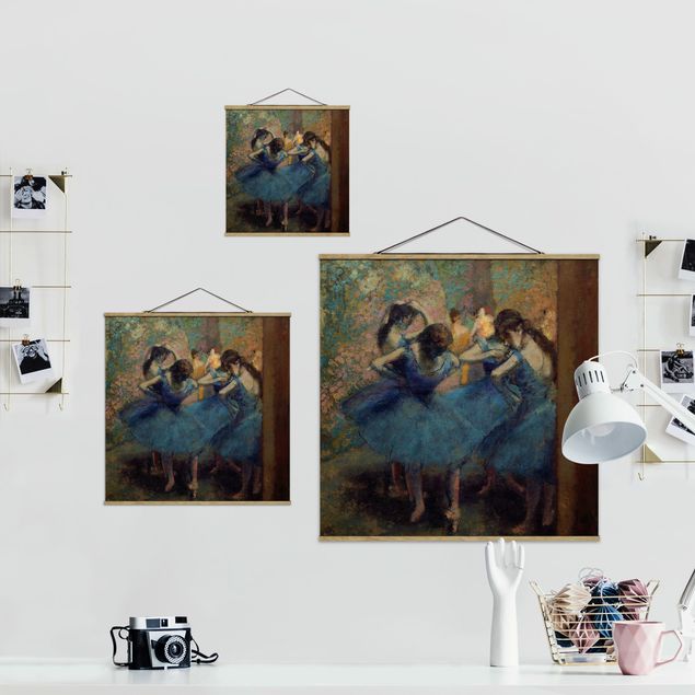 Quadros retratos Edgar Degas - Blue Dancers