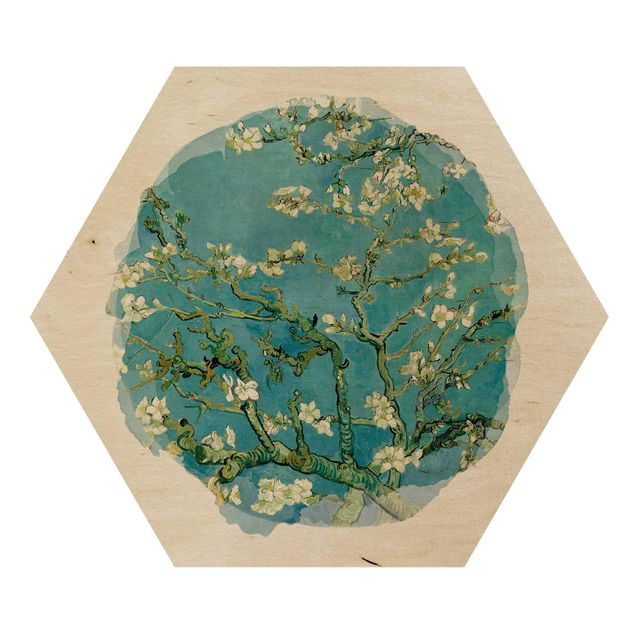 Quadros por movimento artístico WaterColours - Vincent Van Gogh - Almond Blossom