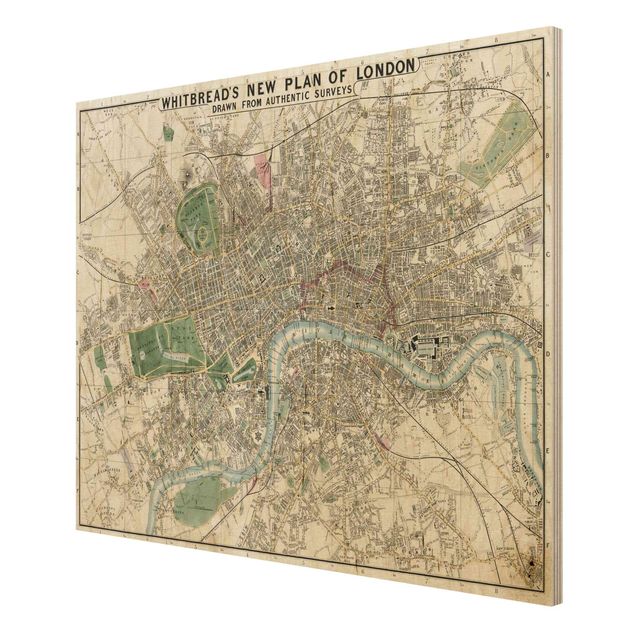 decoração quadros Vintage Map London