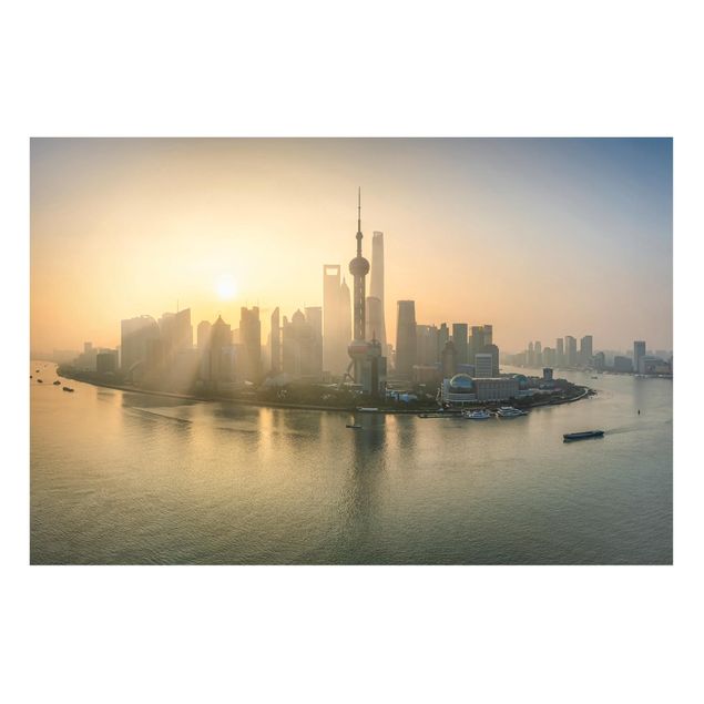 Quadros cidades Pudong At Dawn