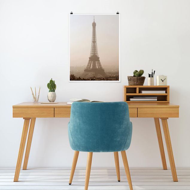 poster retro Tour Eiffel