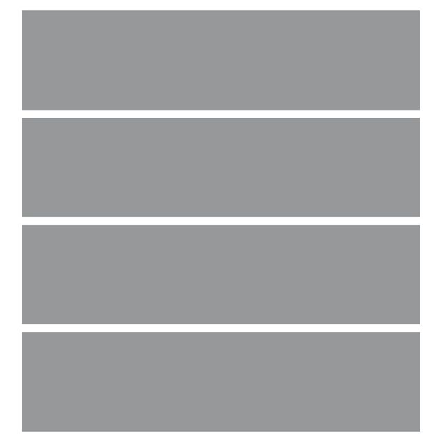 Papel autocolante para móveis Cómoda Malm Colour Cool Grey