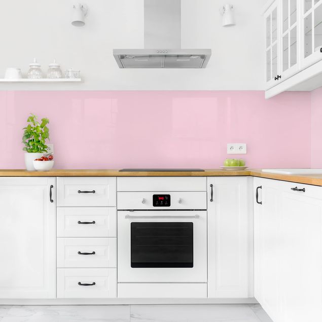 Backsplash de cozinha monocromático Rosé