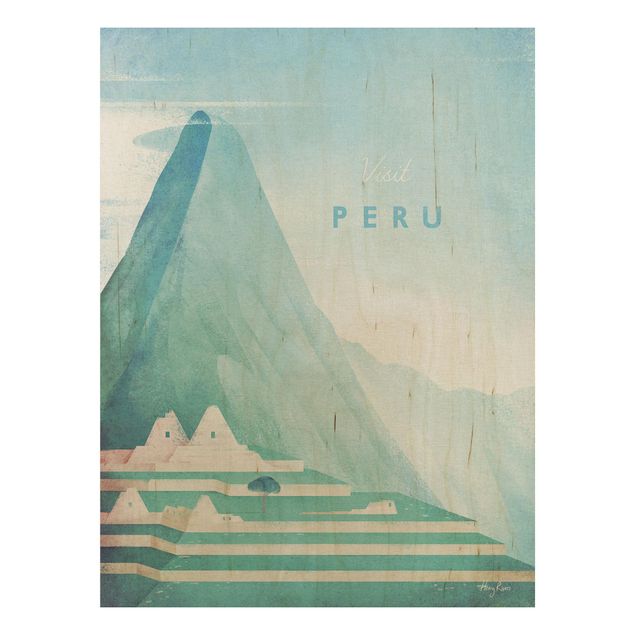 Quadros em madeira paisagens Travel Poster - Peru