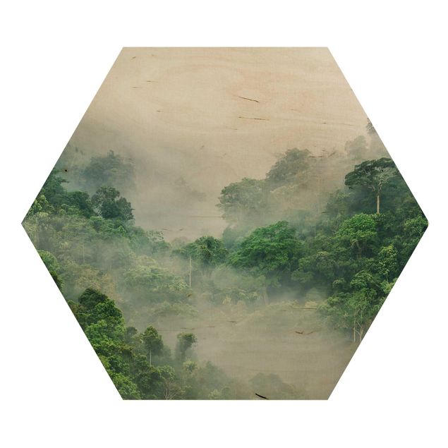 Quadros em madeira Jungle In The Fog