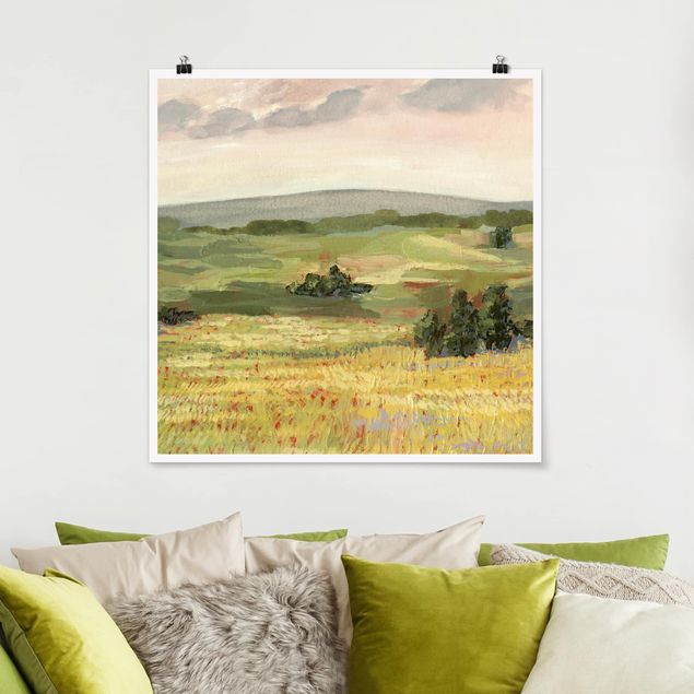 Quadros paisagens Meadow In The Morning I