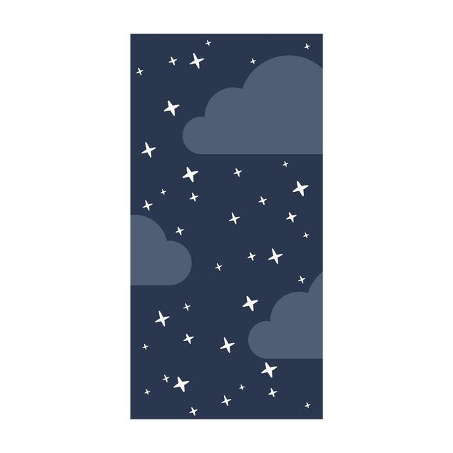 Tapetes azuis Stilised Stars In Night Sky