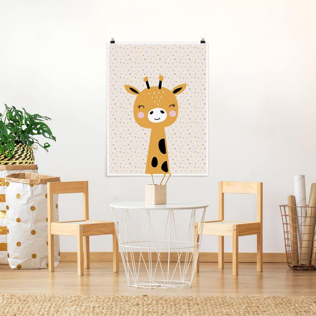 Quadros girafas Baby Giraffe