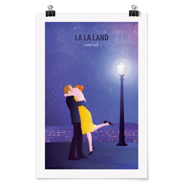 Quadros retratos Film Poster La La Land II