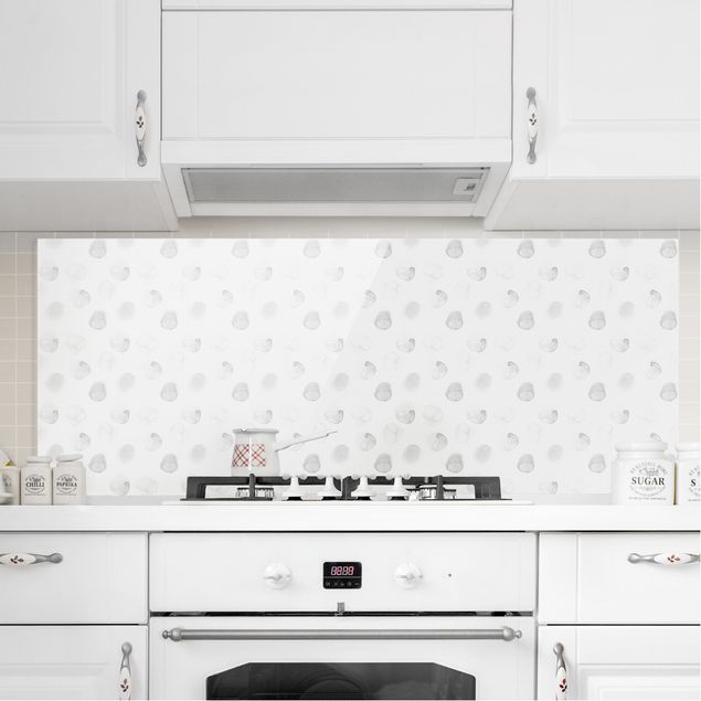 decoraçoes cozinha Watercolour Dots Gray