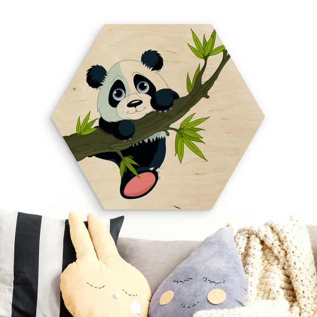 decoração para quartos infantis Climbing Panda