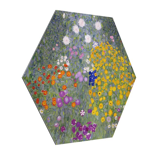 Quadros florais Gustav Klimt - Cottage Garden