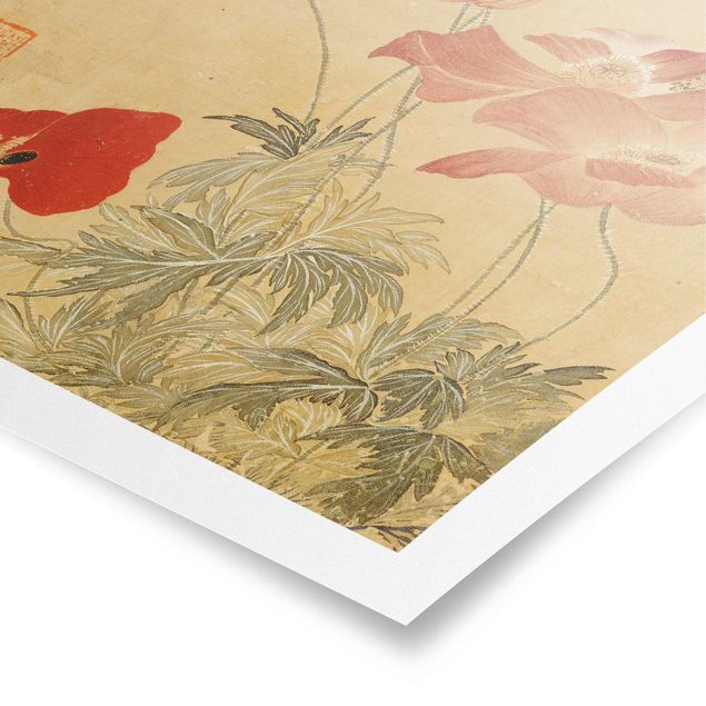 Posters flores Yun Shouping - Poppy Flower