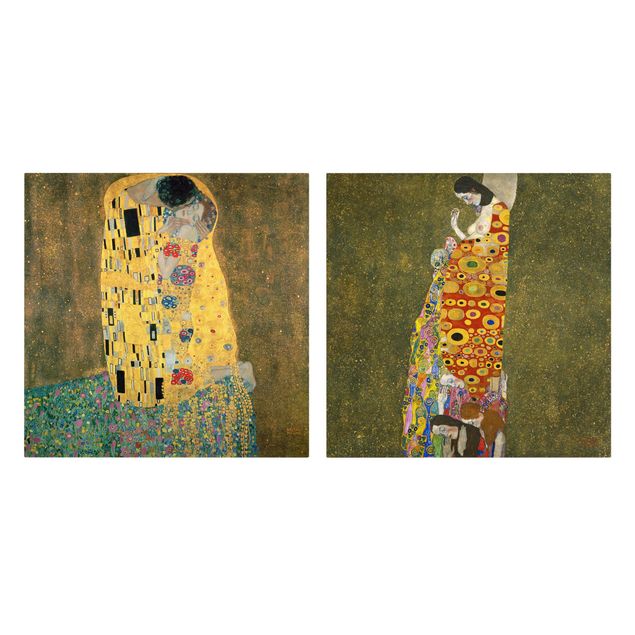 Quadros famosos Gustav Klimt - Kiss And Hope