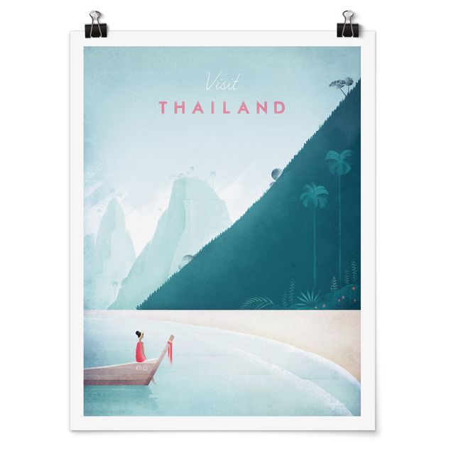 Quadros praia Travel Poster - Thailand