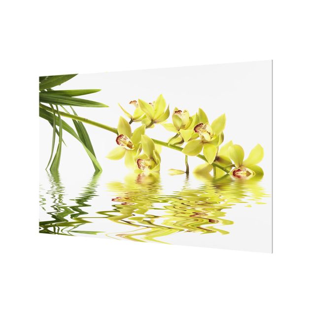 Painel anti-salpicos de cozinha Elegant Orchid Waters