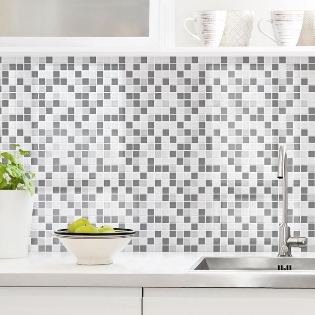 decoraçoes cozinha Mosaic Tiles Gray