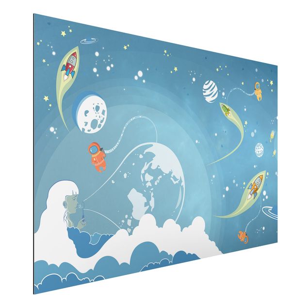decoração para quartos infantis No.MW16 Colourful Hustle And Bustle In Space