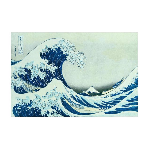 Tapetes modernos Katsushika Hokusai - The Great Wave At Kanagawa