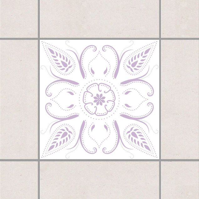 decoraçao para parede de cozinha Bandana White Lavender
