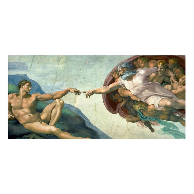Quadros por movimento artístico Michelangelo - The Sistine Chapel: The Creation Of Adam