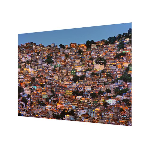 Painel anti-salpicos de cozinha Rio De Janeiro Favela Sunset