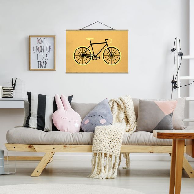 Quadros modernos Bicycle In Yellow