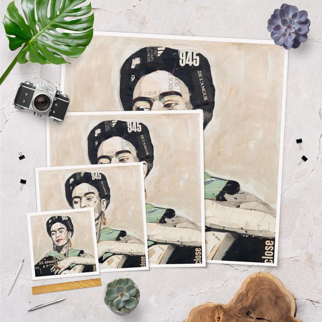 posters decorativos Frida Kahlo - Collage No.4