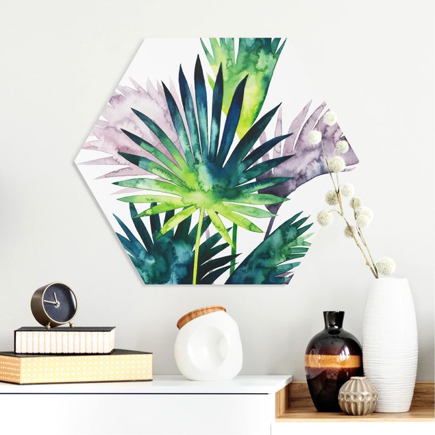 decoraçao para parede de cozinha Exotic Foliage - Fan Palm