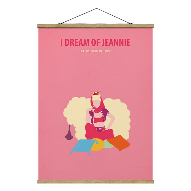 quadros decorativos para sala modernos Film Poster I Dream Of Jeannie
