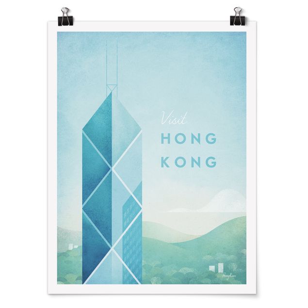 poster retro Travel Poster - Hong Kong
