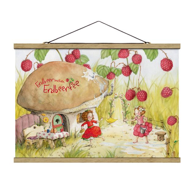 Quadros fadas Little Strawberry Strawberry Fairy - Under The Raspberry Bush