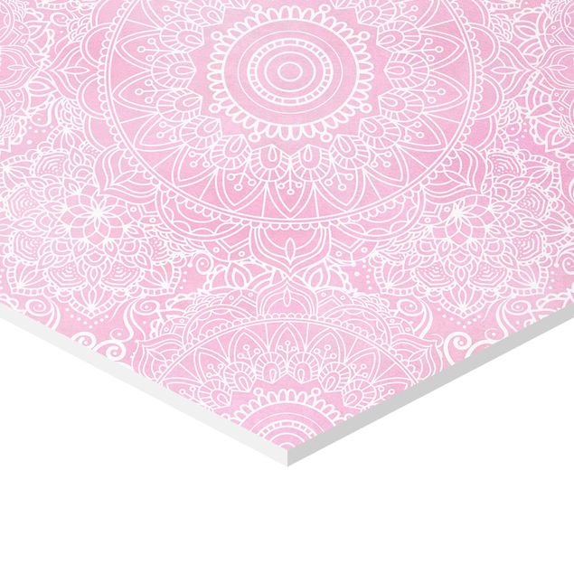 Quadros decorativos Pattern Mandala Pink
