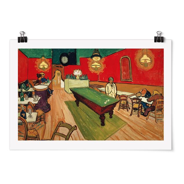 Quadros movimento artístico Pós-impressionismo Vincent van Gogh - The Night Café