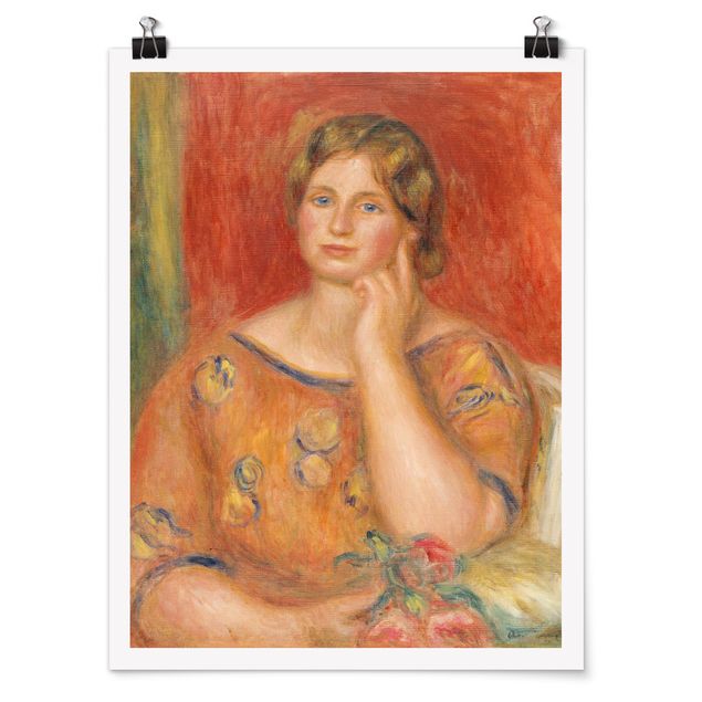 Posters quadros famosos Auguste Renoir - Mrs. Osthaus